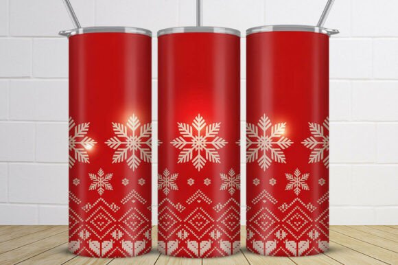 Download Nordic Snowflake Christmas Tumbler Wrap - Premium Resources