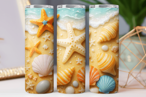 Download Summer Beach Tumbler Wrap Png Design Art - Summer beach tumbler Collection