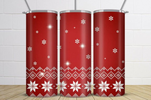 Download Nordic Snowflake Christmas Tumbler Wrap - Premium Resources