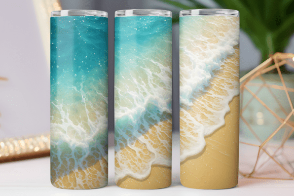 Download Summer Beach Tumbler Wrap Design Png Art - Summer beach tumbler Collection