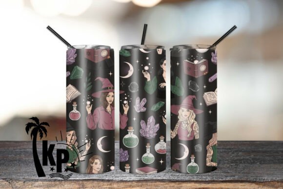 Download Modern Witch Tumbler Wrap PNG - Premium Resources